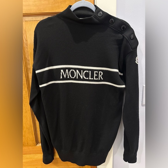 Moncler Collo Alto Tricot T-Neck Sweater Size M - NWT & Authenticated - Picture 1 of 15